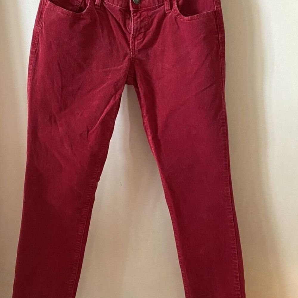 Old Navy Red Corduroy Pants Vibrant  Trousers